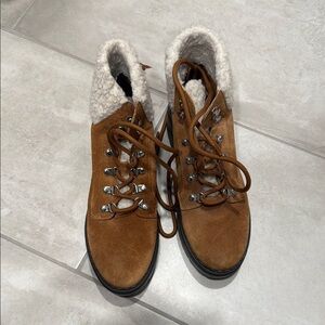 Women's Brown Suede Ankle Boots - Marc fisher